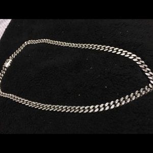 Thick Men’s Chain with CZ stones